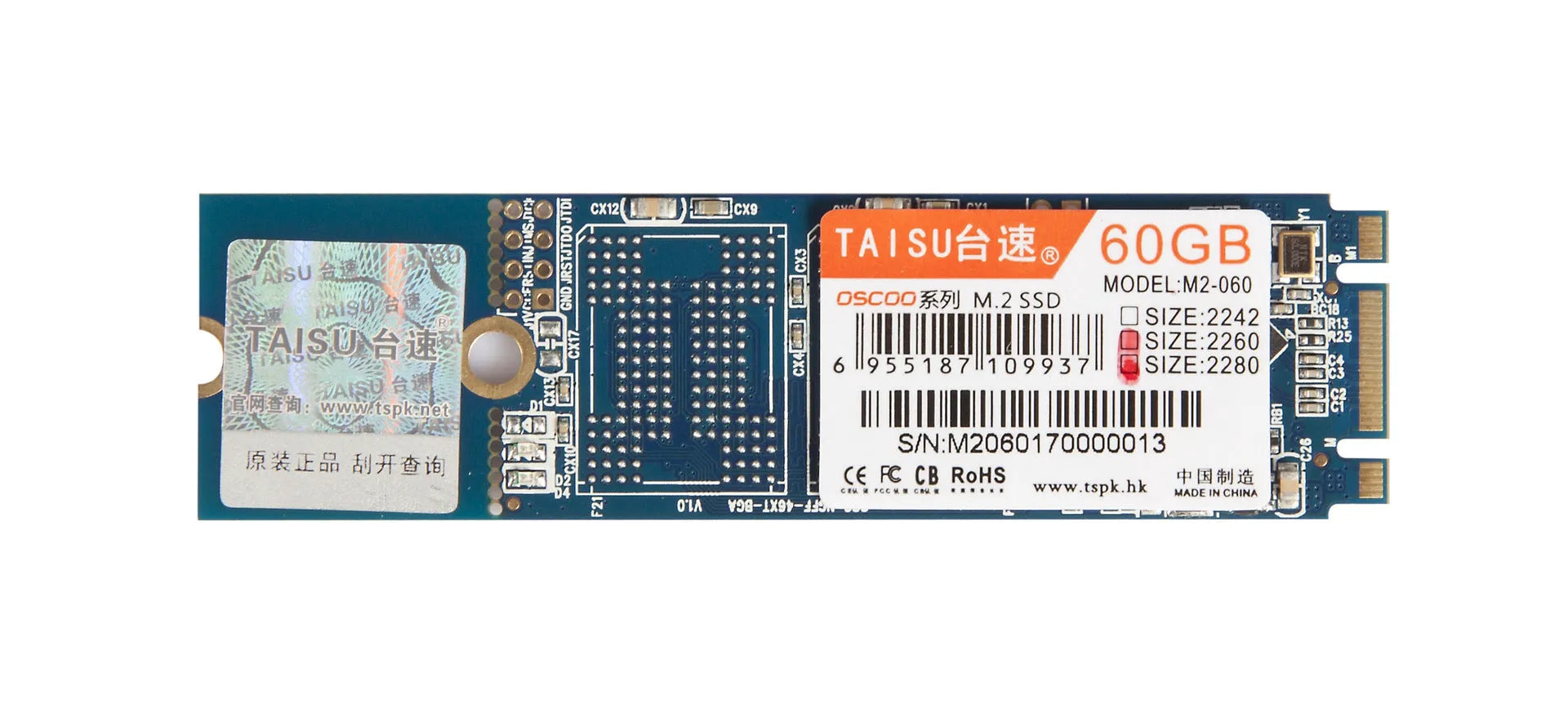 TAISU M.2 NGFF SSD solid state drive with 2242 2260 2280 length support