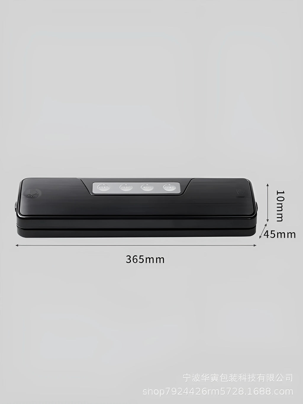 Automatic vacuum sealing machine with compact design for household food preservation
