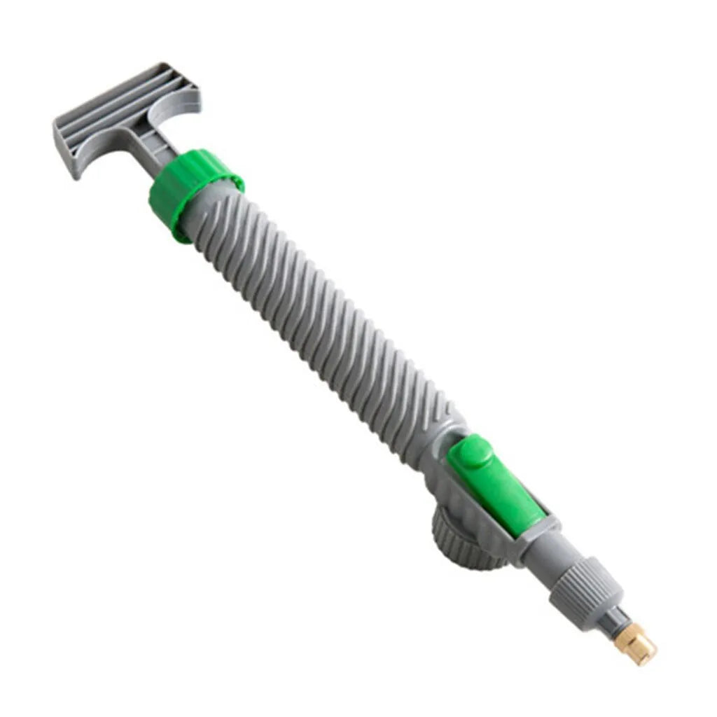 Bottle watering sprayer nozzle with tube for converting beverage bottles to garden watering cans