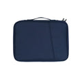 Nylon waterproof tablet bag liner storage bag in solid colour with chain detail