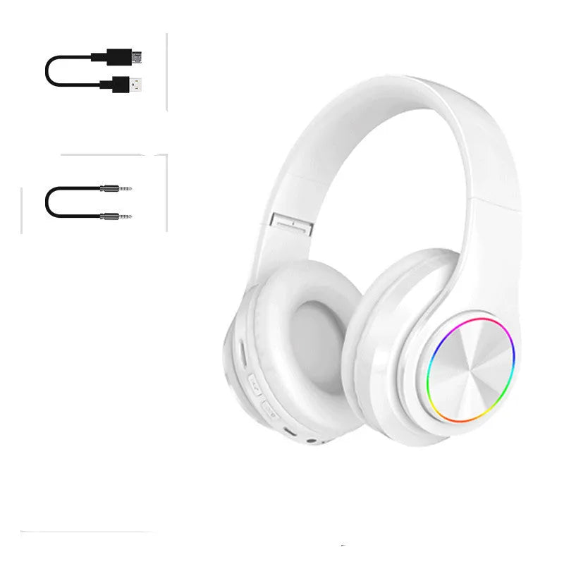 IP878 folding Bluetooth headset in black, blue, or white with 40mm horn size