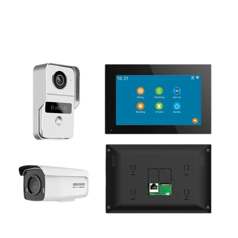 1080P video intercom doorbell system with colour camera and 10 inch display