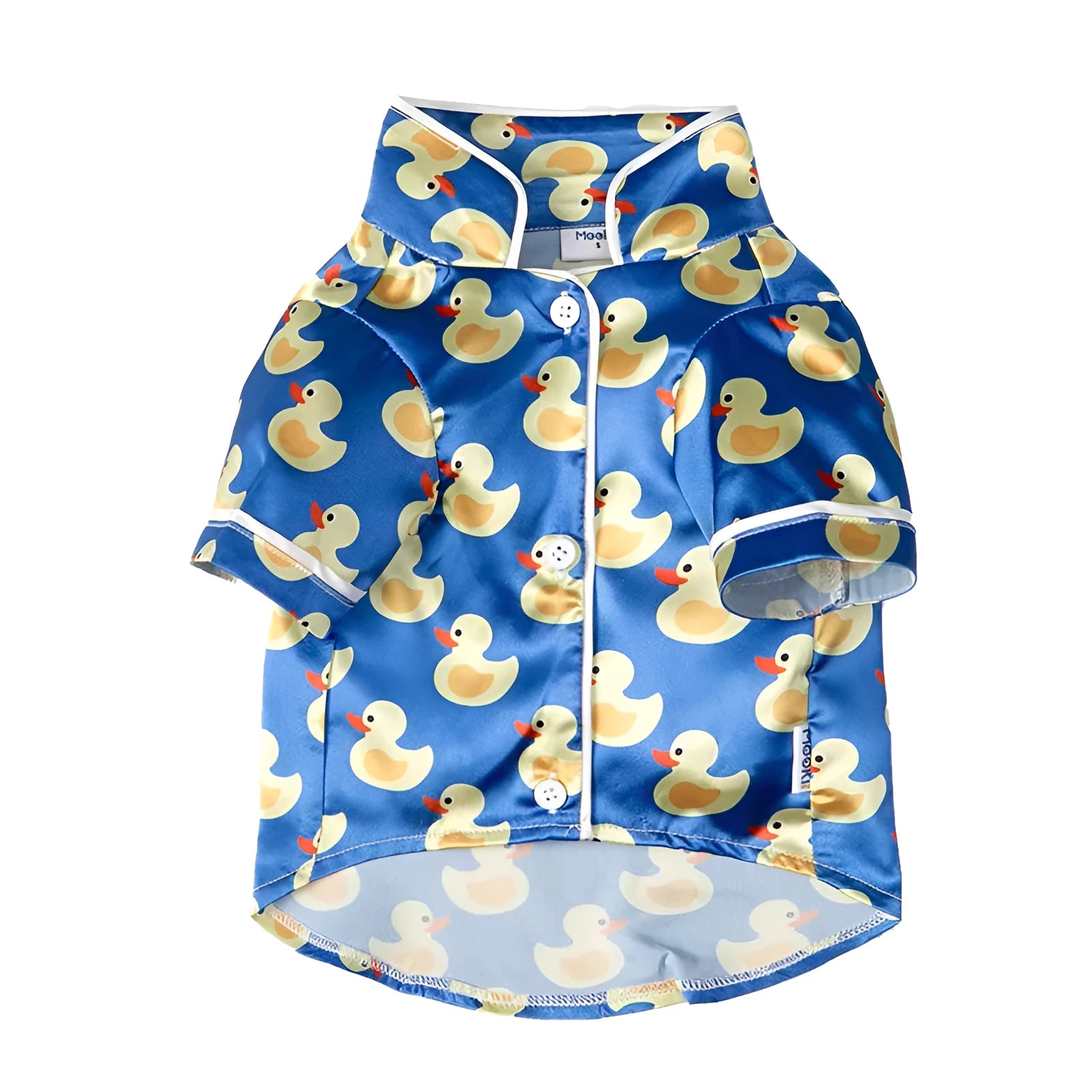 Blue polyester pet clothes for dogs and cats with casual style for autumn winter use