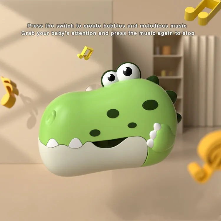 Dinosaur bubble machine plastic toy 21 x 15 x 8.5 cm green colour water powered