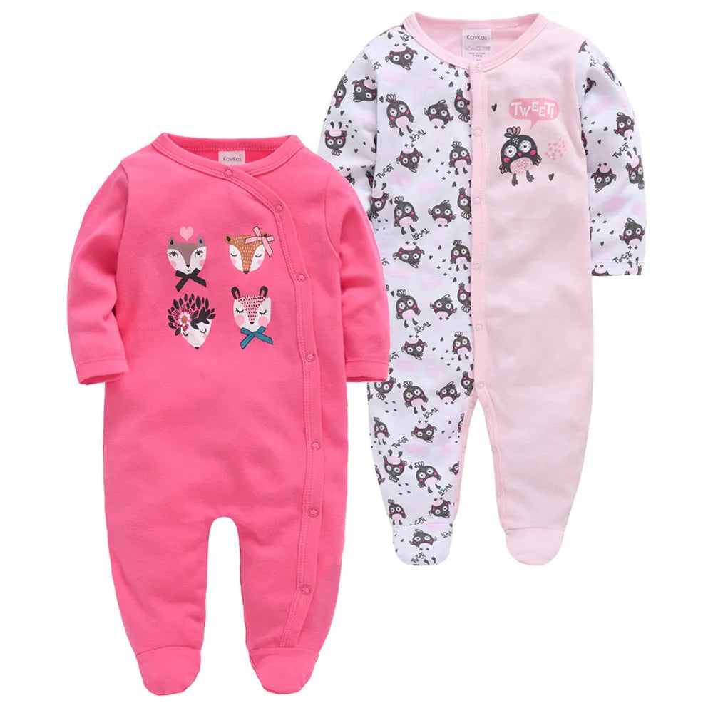 Baby onesie long sleeve cotton concealed button closure red group pattern infant bodysuit