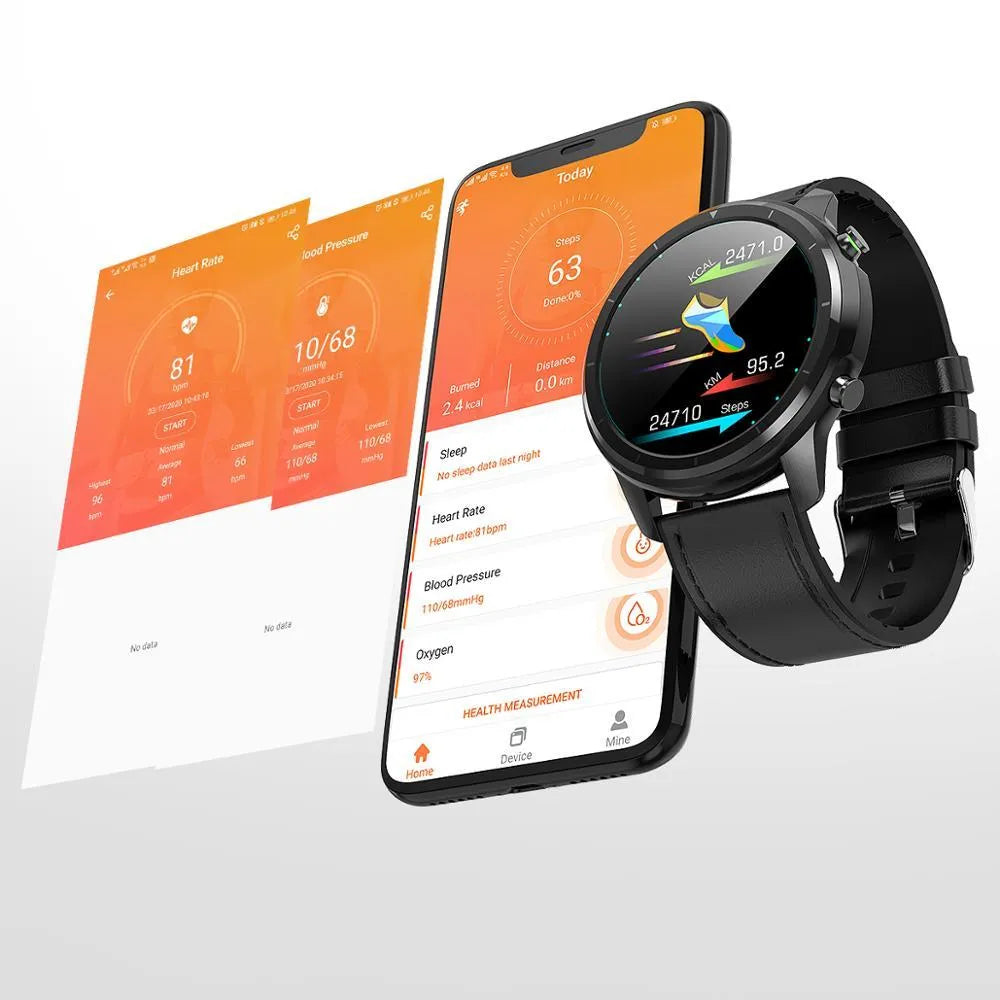 LEMFO LF26 smart bracelet with 1.3-inch screen showing multiple colour options