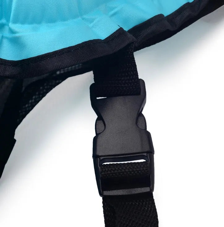 Swimming life vest life jacket polyester adjustable strap mesh back Black Blue Orange for snorkeling and water sports