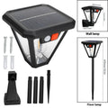 Solar wall lamp for outdoor garden and courtyard, 108 x 460 mm, induction function and waterproof protection