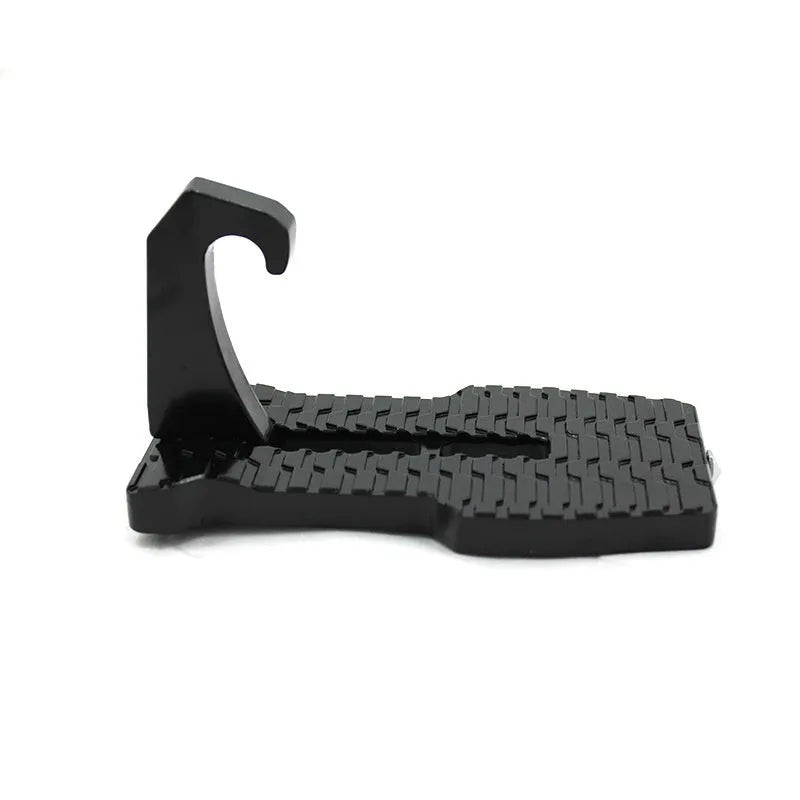 Foldable aluminium alloy car door step ladder auxiliary pedal for roof access and luggage loading