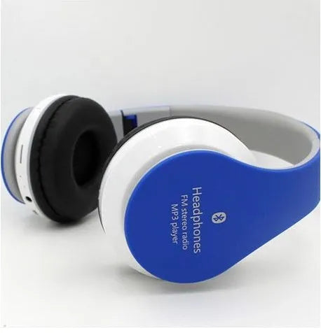 Wireless Bluetooth headset with retractable microphone in black, blue, gules or white, for computer gaming and calls