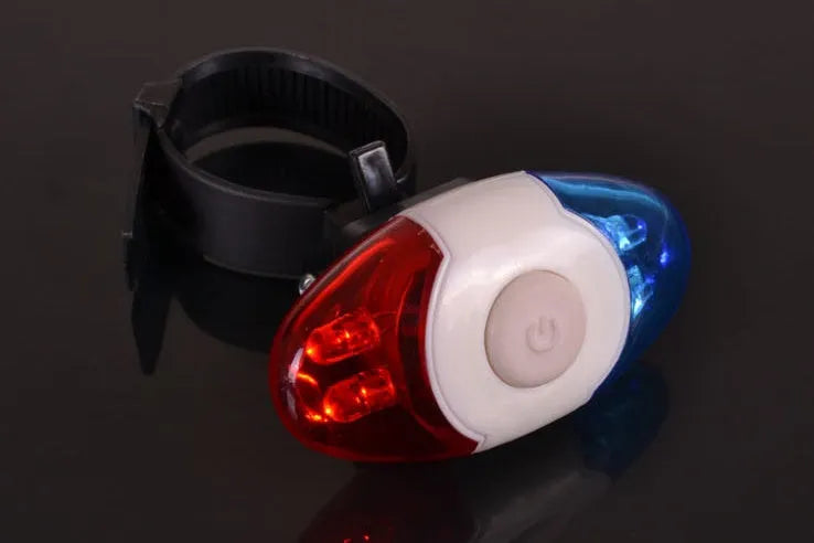 Cool equipment tail light showing red and blue 4LED lamp beads and adjustable base