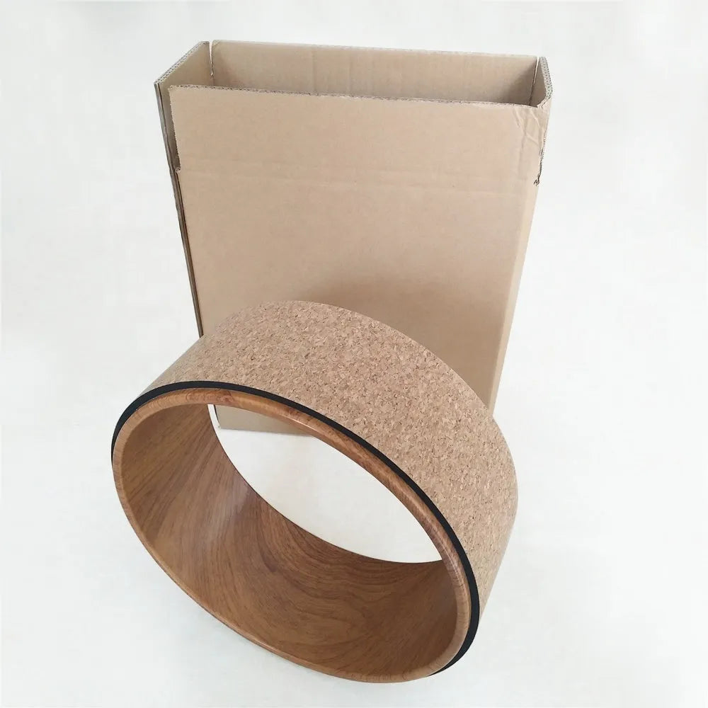 Yoga wheel made from ABS and TPE in a 13x32.5 cm size for back bending