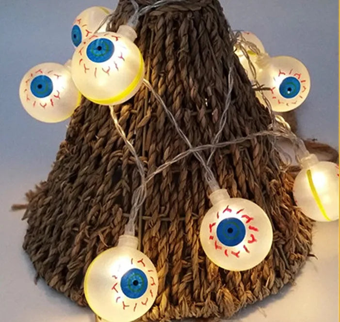 Halloween LED string lights with pumpkin, ghost, bat and spider models in four colour options