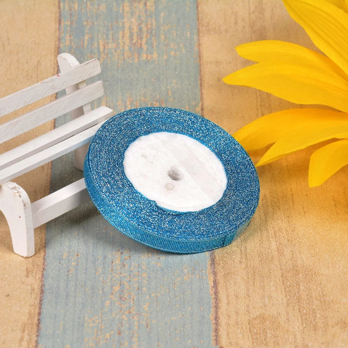 3 points width polyester decorative ribbon with green onion belt texture in multiple colour options