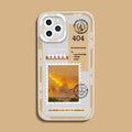 Orange stamp print TPU soft shell phone case for iPhone 13 Pro Max creative design back cover