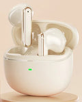 True wireless Bluetooth headset in Black Night or Yunyan White, ABS earplug design with 5.3 chip and 15 metre range.