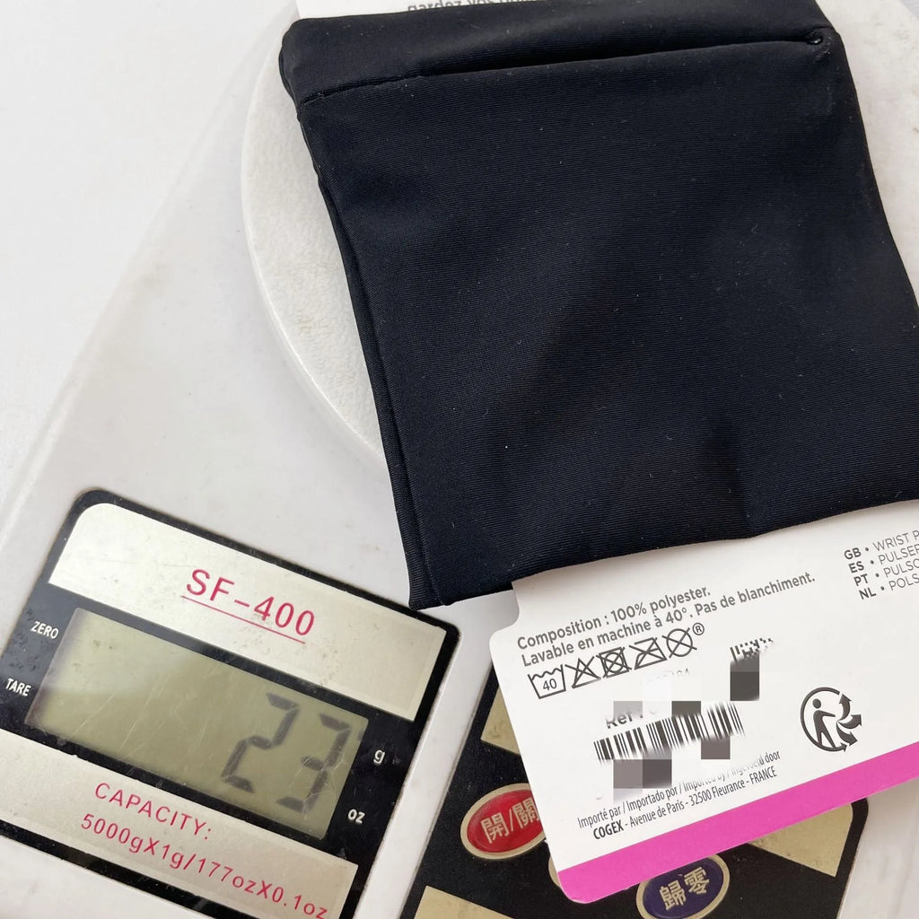 Wrist bag armband sleeve for mobile phone, shown with dimensions 10cm by 10.5cm.