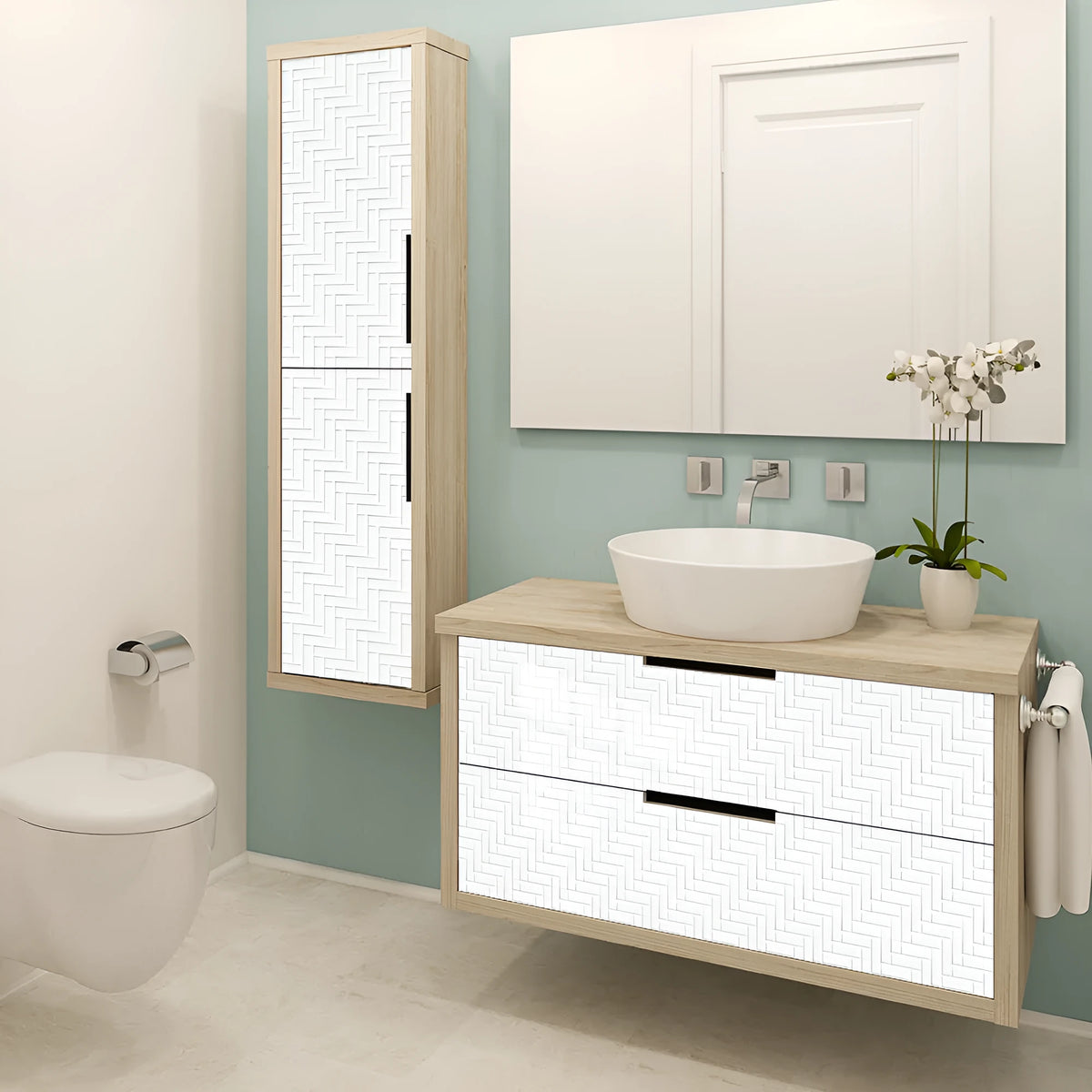 Removable PVC wall stickers in MZ-2-341 colour, 10x10cm and 15x15cm, pack of 10 for home decor
