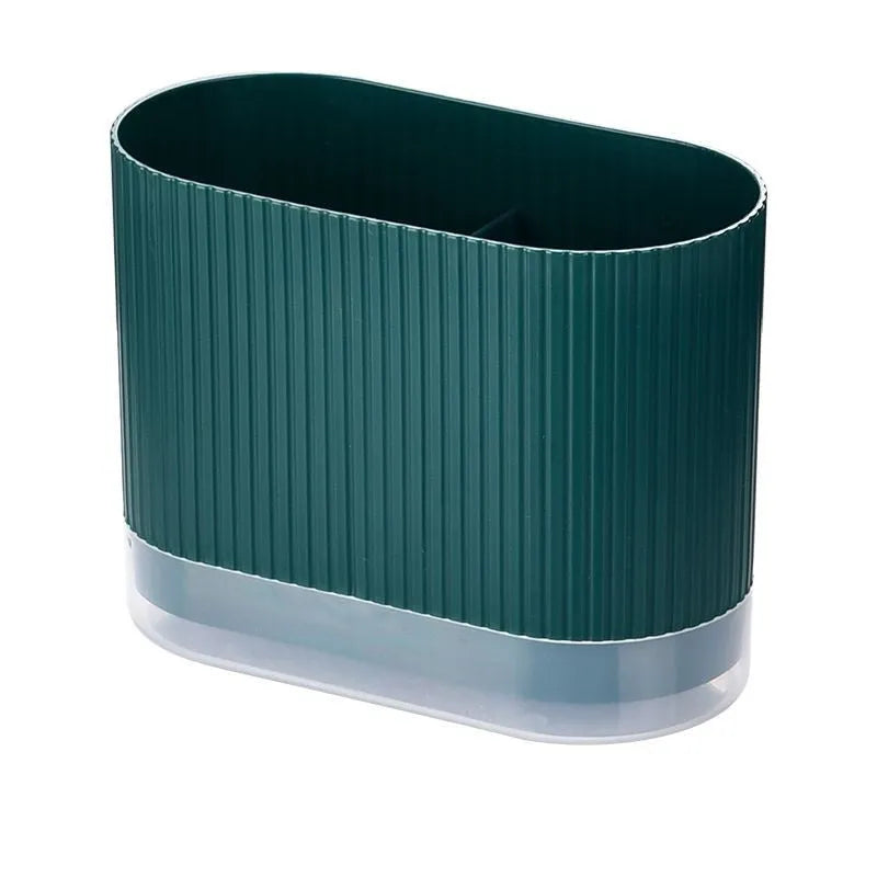 Cross-border drain plastic chopsticks tube wall organiser with spoon basket in modern simple style