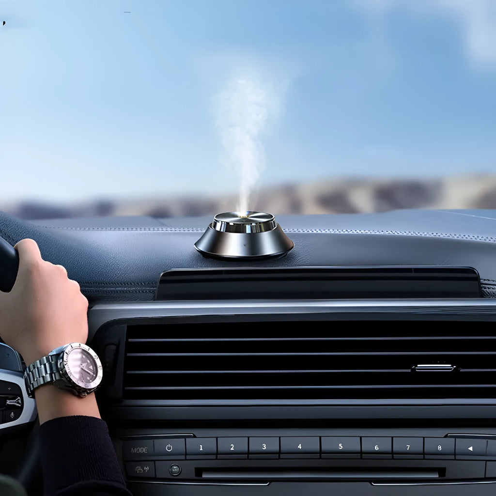 Butterfly-shaped metal car perfume diffuser with USB cable and 50ml essential oil bottle