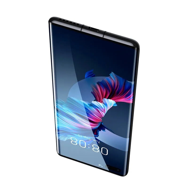 Baseus 0.25mm black full screen curved tempered glass film for Huawei Mate40 Pro with cleaning kit and tools
