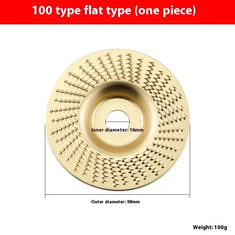 Carbon steel angle grinder grinding disc with flat profile, 4mm thickness, 16mm bore