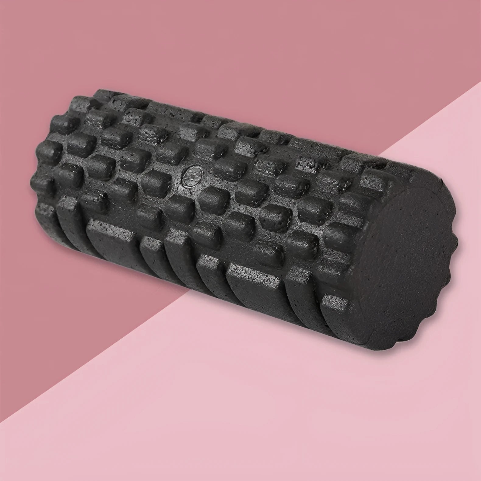Black hollow EPP foam roller 33cm for Pilates balance and massage