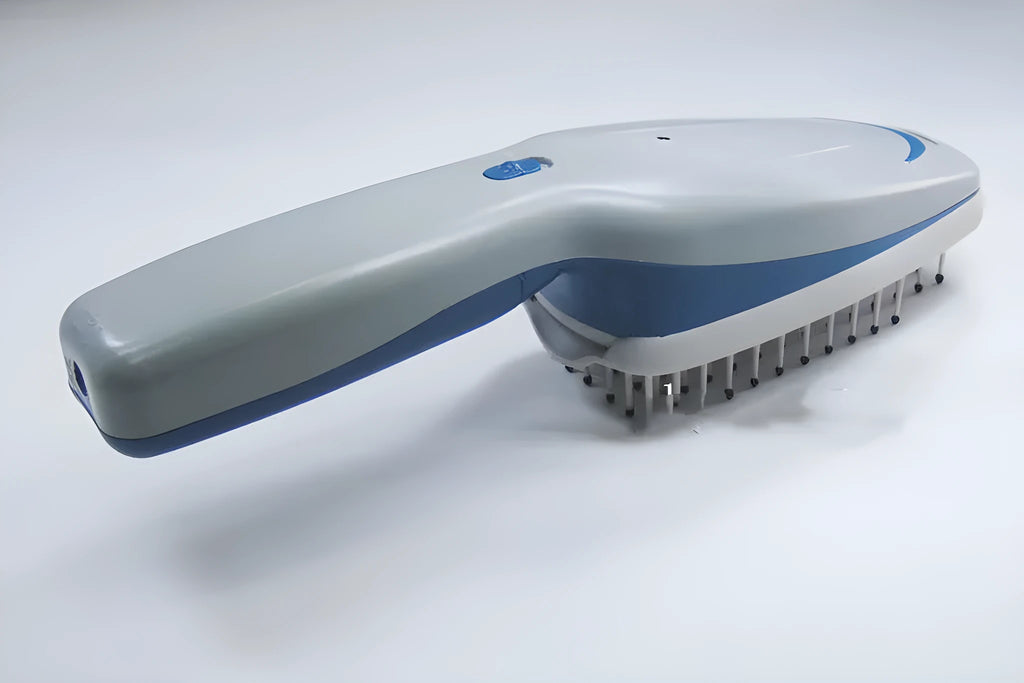 Negative ion pet comb with removable brush head for grooming and odour removal