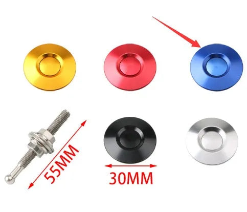 30mm aluminium alloy engine cover lock with screw and nut for vehicle panel fastening
