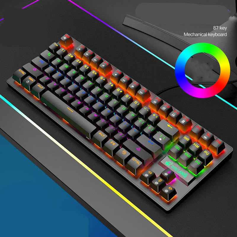 Mechanical gaming keyboard in multiple colours with British layout option