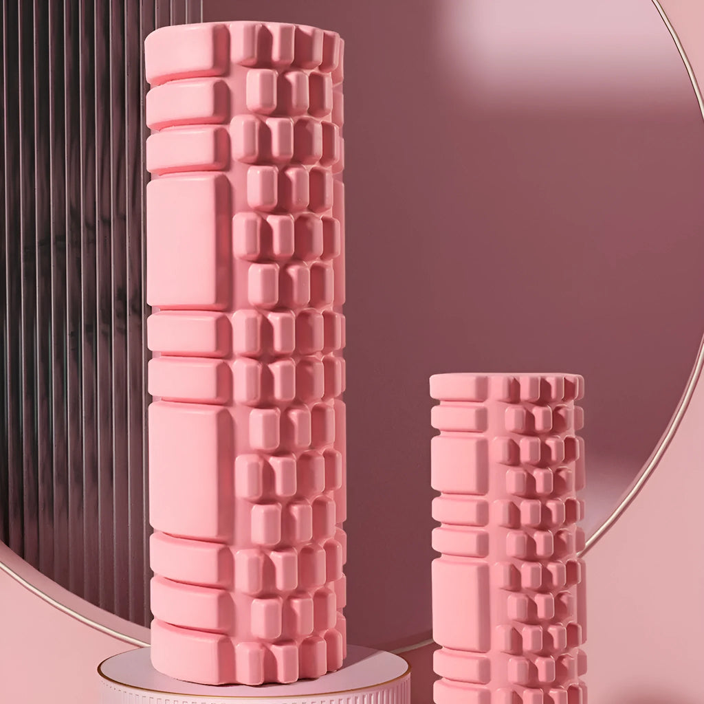EVA foam roller in multiple colours and sizes for fitness and running recovery