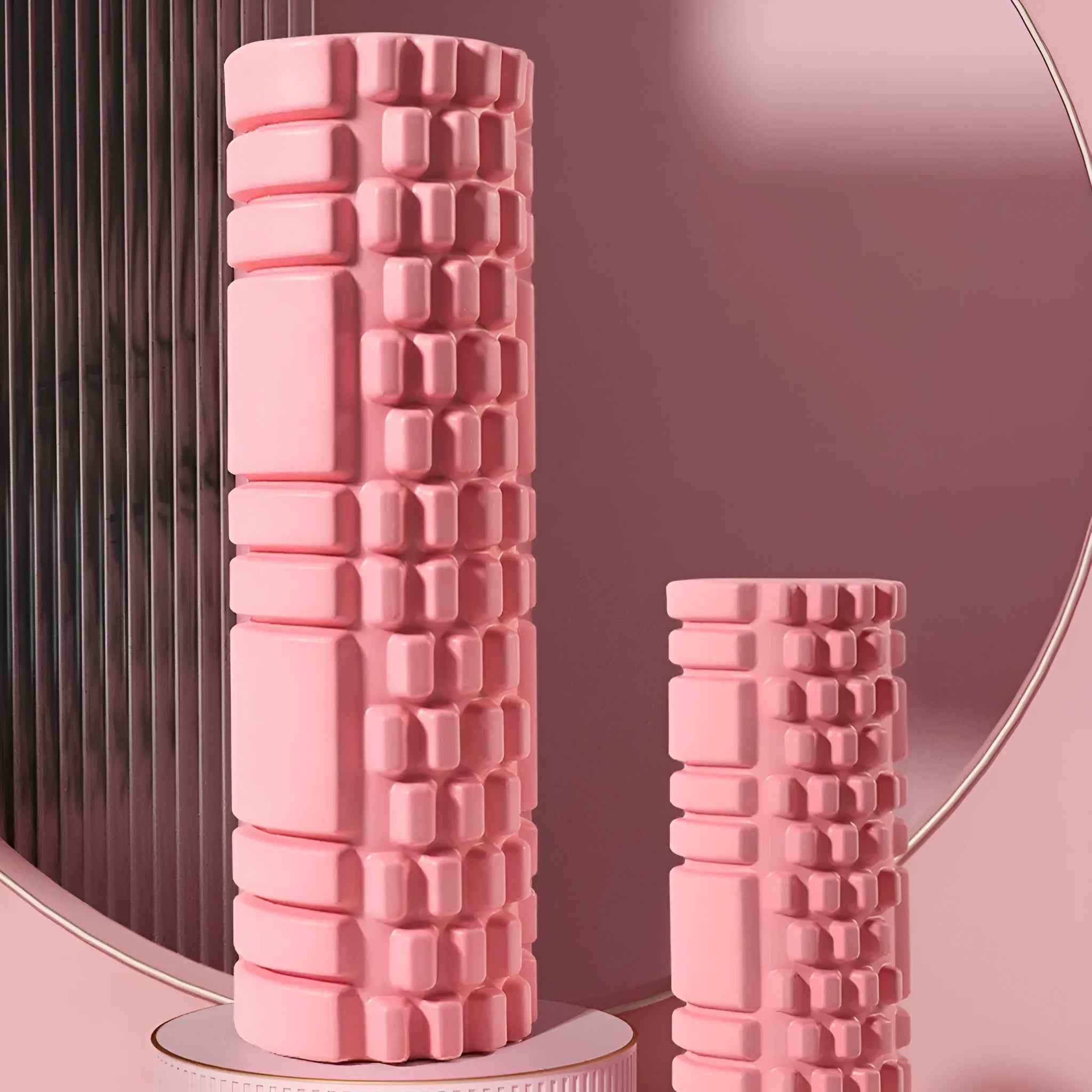 EVA foam roller in multiple colours and sizes for fitness and running recovery