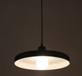 Aluminium alloy coffee shop chandelier in black or white with three diameter size options
