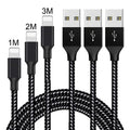Braided fast-charging Micro USB data cable for Android phones in multiple colours and lengths.