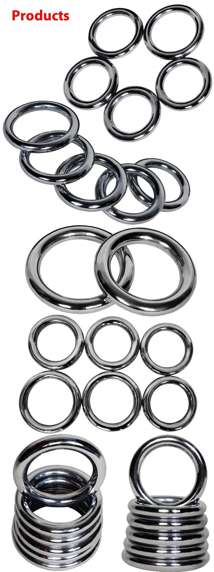 Wing Chun carbon steel training ring for Iron Arm skills in three sizes