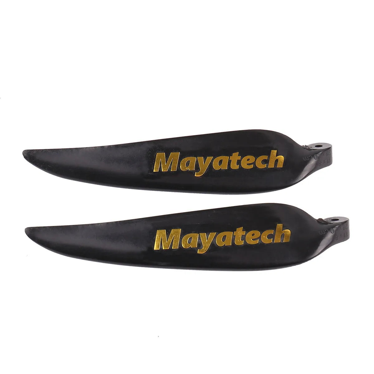 Black PE plastic folding paddle fitting measuring 12x6.5cm for model suspension systems