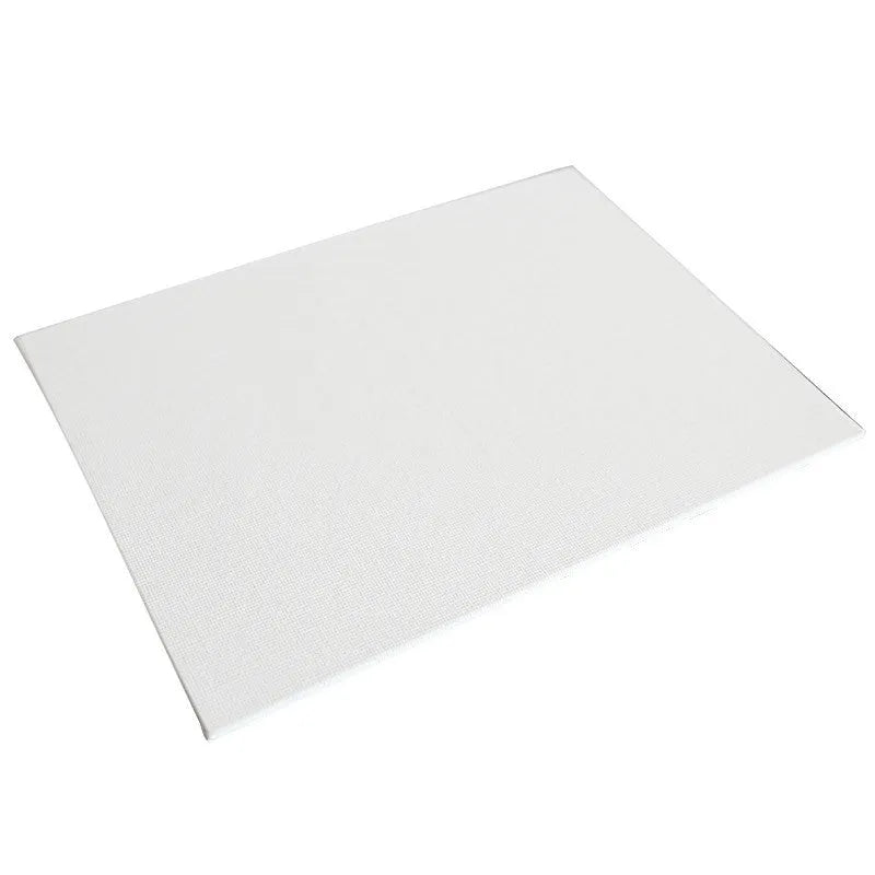 White cotton canvas panel painting board for oil and acrylic art, shown in a flat rectangular format.