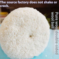 8-inch double-sided pure wool polishing ball, white coarse throw style, M16 aperture, 50mm and 60mm thickness options