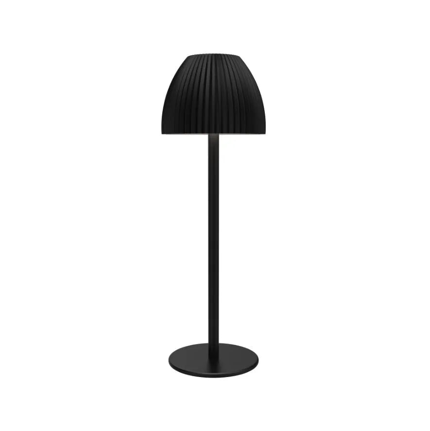 Modern small night lamp with dimming control in black or white thin round base options