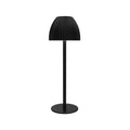 Modern small night lamp with dimming control in black or white thin round base options