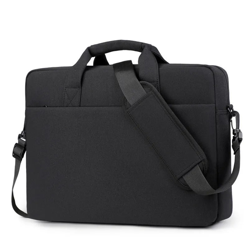 Polyester full airbag shockproof computer bag in solid colour, Oxford cloth material, unisex laptop case