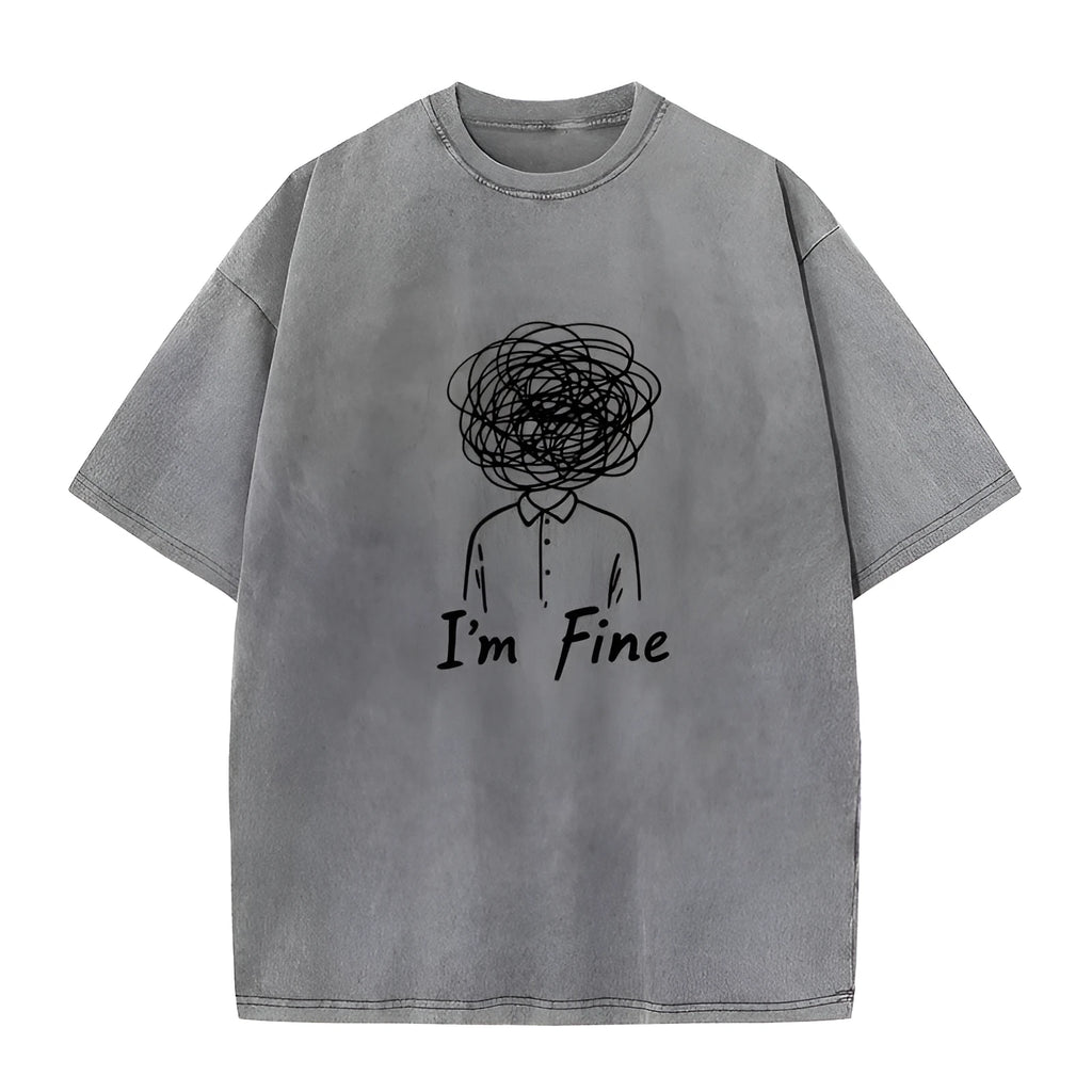 Pure cotton retro washed short sleeve pullover t-shirt for men, solid colour, available in multiple colours and sizes S to 5XL.