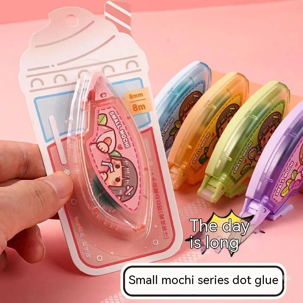 Dotting glue in plastic bottle with dotting applicator, card pack presentation, colour variants shown