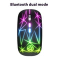 Wireless gaming mouse with RGB lighting and metal scroll wheel in black colour