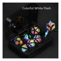 Charging luminous dice chip LED set in ABS plastic with rounded style