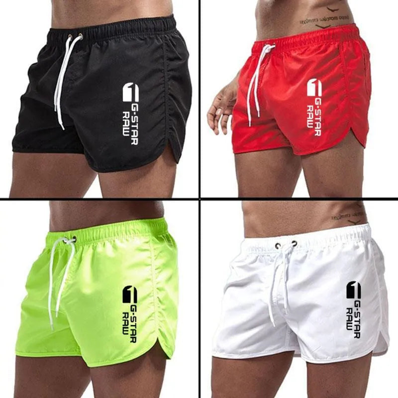 Men's hemp-blended polyester sports shorts in a choice of multiple colours.