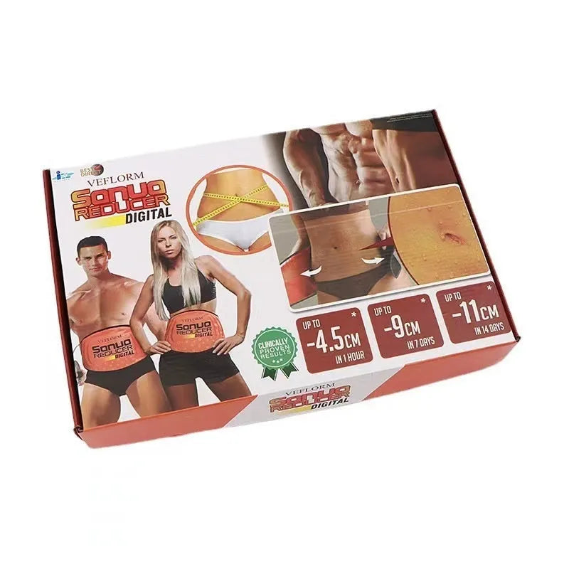 Sauna massage fat burning waist support belt for adults, shown in thick and thin options