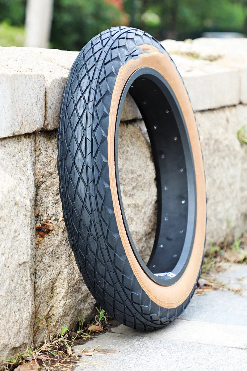 20-inch brown sidewall rubber tyre for snowmobiles and electric beach cars