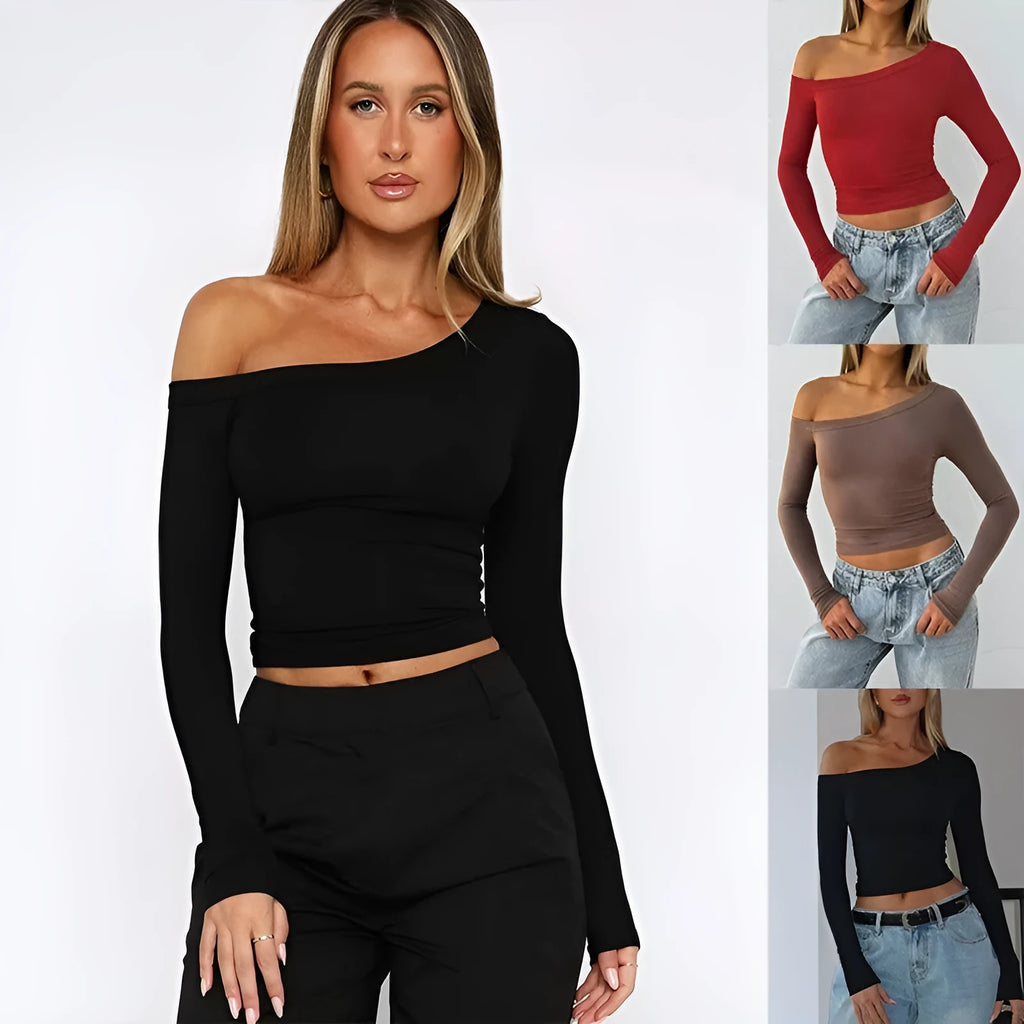Women's slim fit viscose blend knitted cardigan with long sleeves and cross shoulder straps in solid colour.