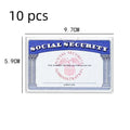 Clear PVC social security card holder with waterproof cover measuring 9.7 by 5.9 centimetres